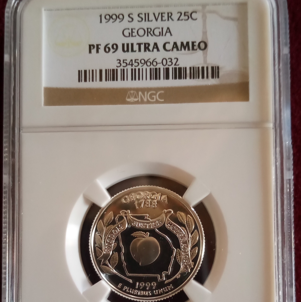 Ngc pf69 Georgia silver state quarter